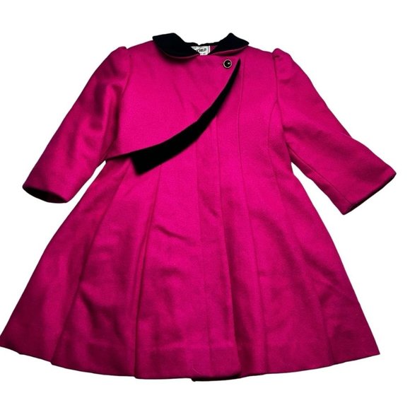 Rothschild Other - Vintage Rothschild Raspberry Pink Wool Dress Coat Size 6 Years Made in USA